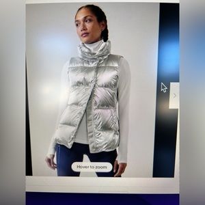 Athleta Silver Metallic Vest